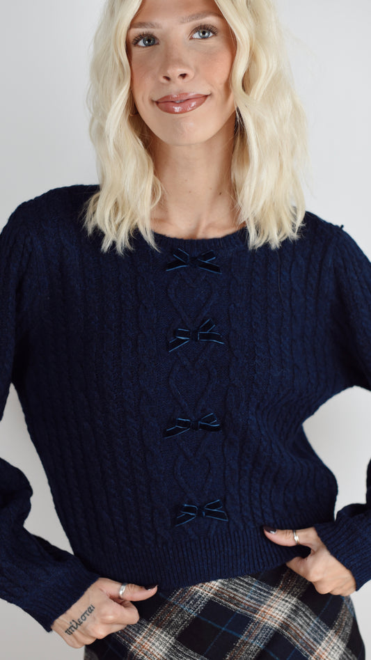 Jessica Bow Sweater