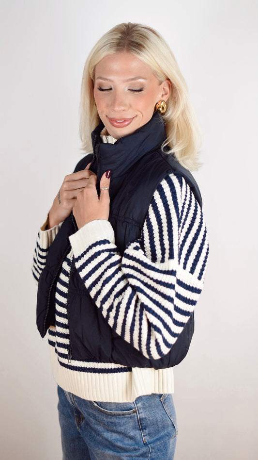 Alice Navy Vest