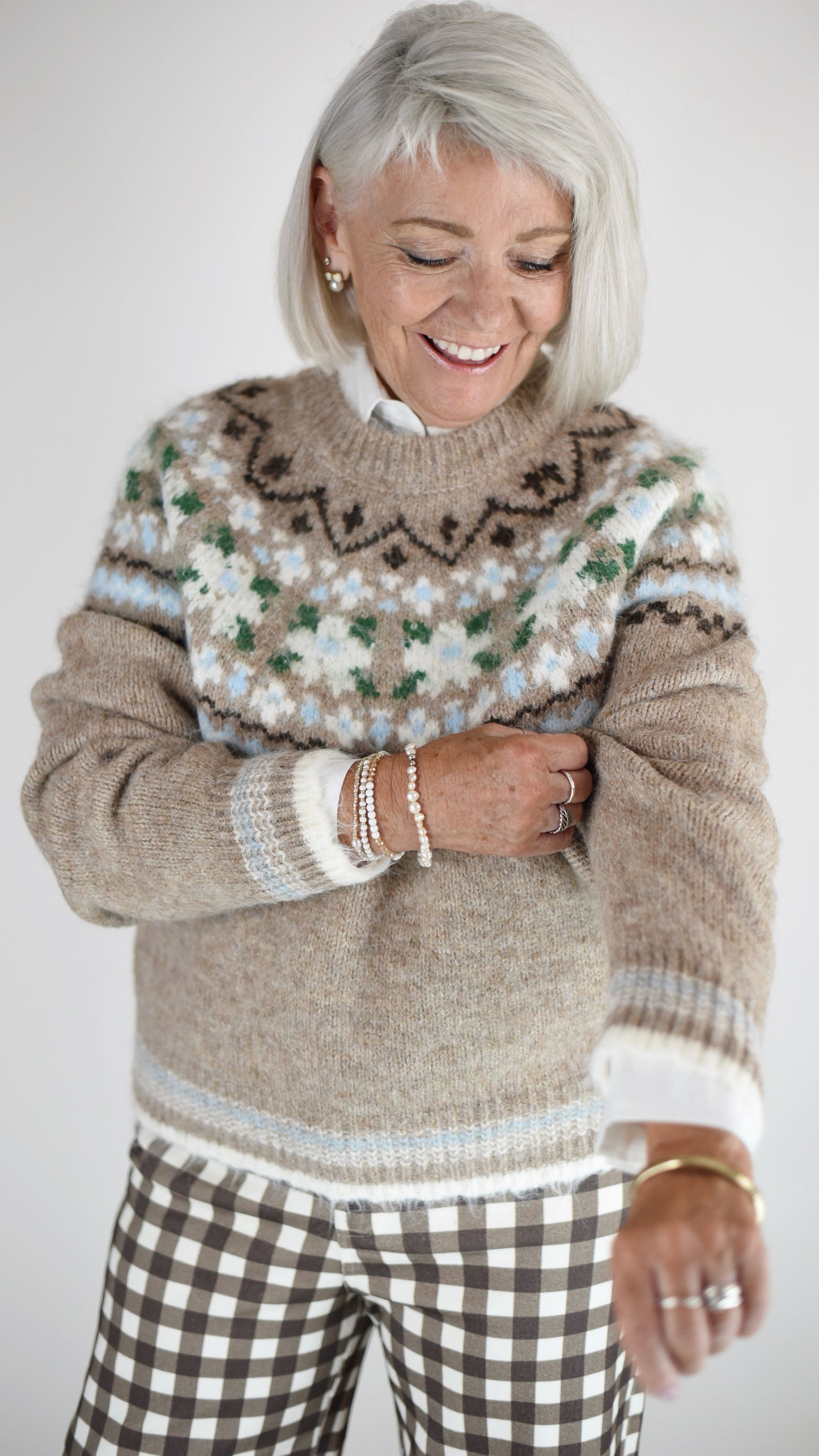 Cornelia Fairisle Knit Sweater