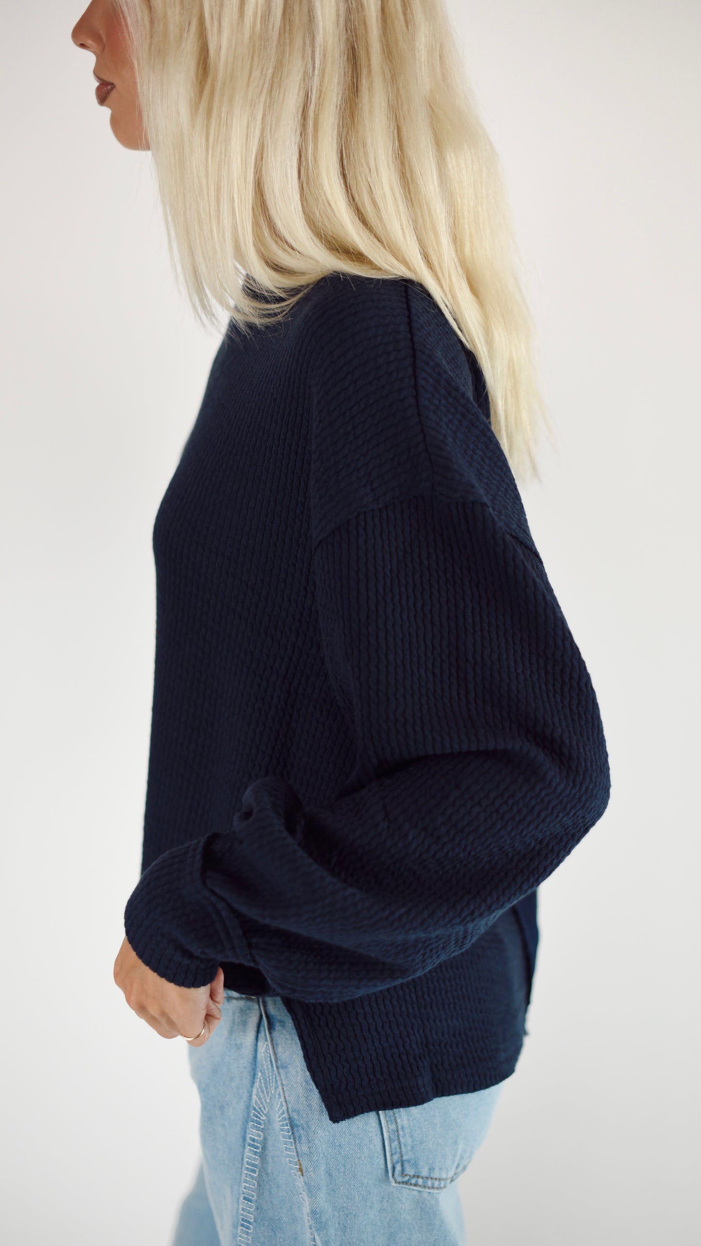 Ellie Navy Sweater