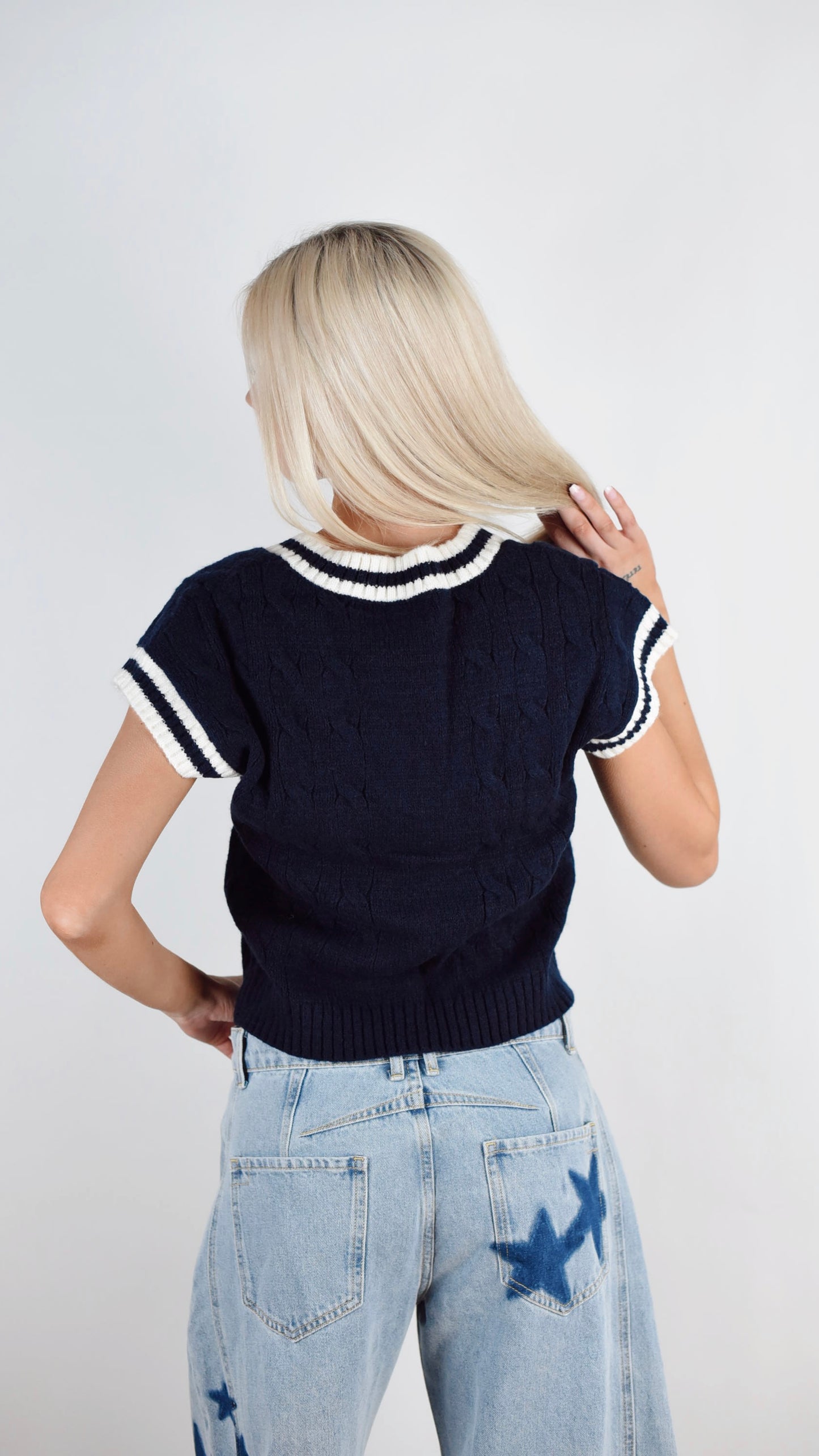 Mary Navy Vest