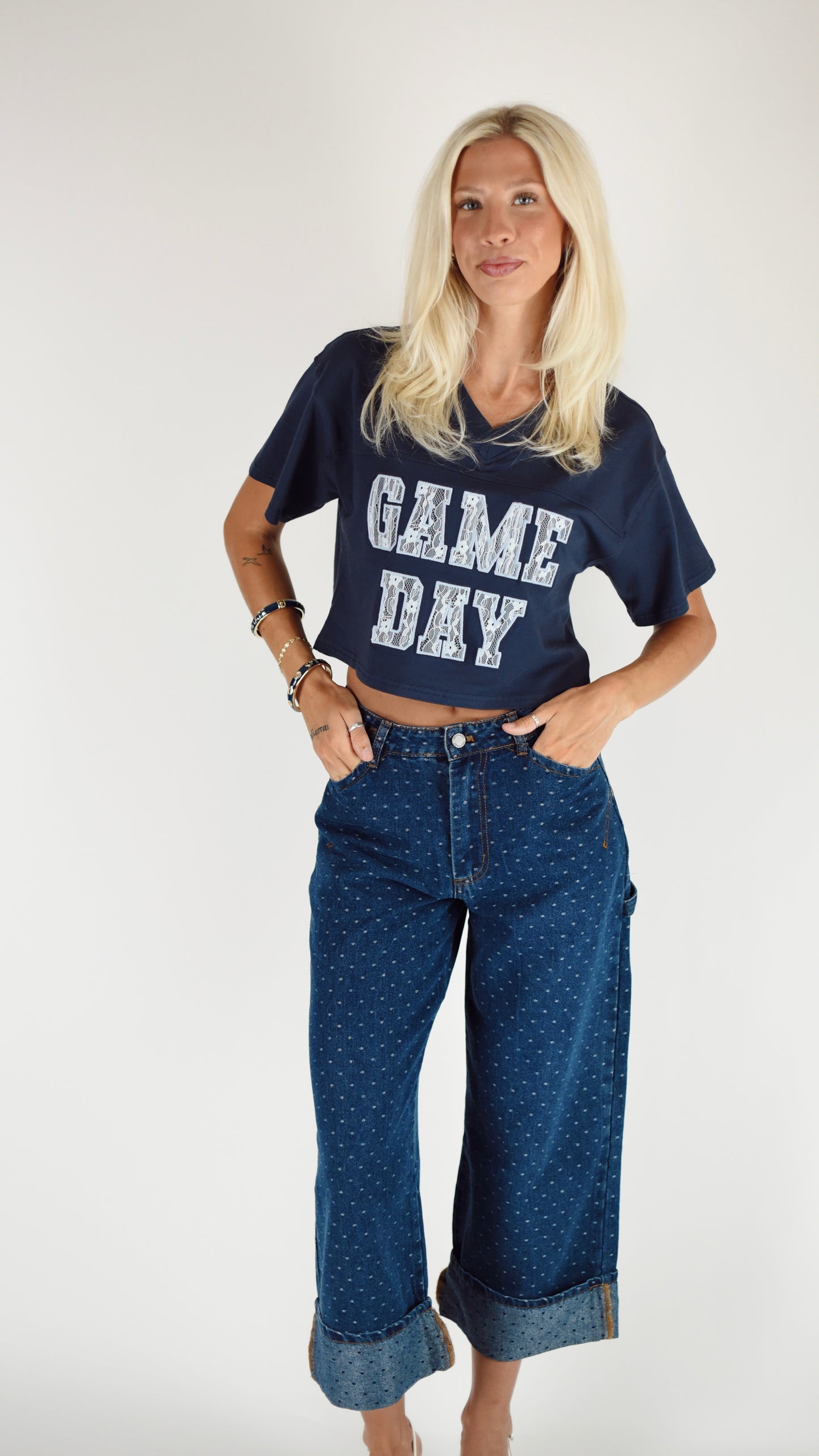Lace Game Day Top