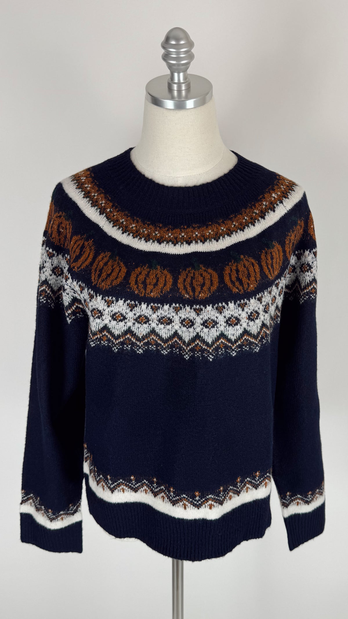 Charlie Pumpkin Navy Sweater