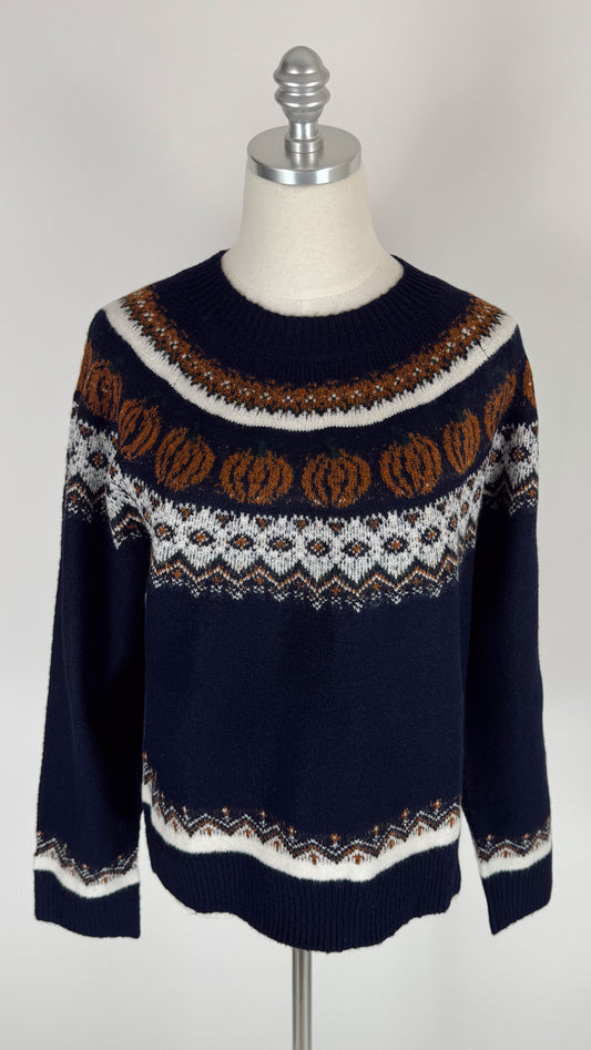 Charlie Pumpkin Navy Sweater