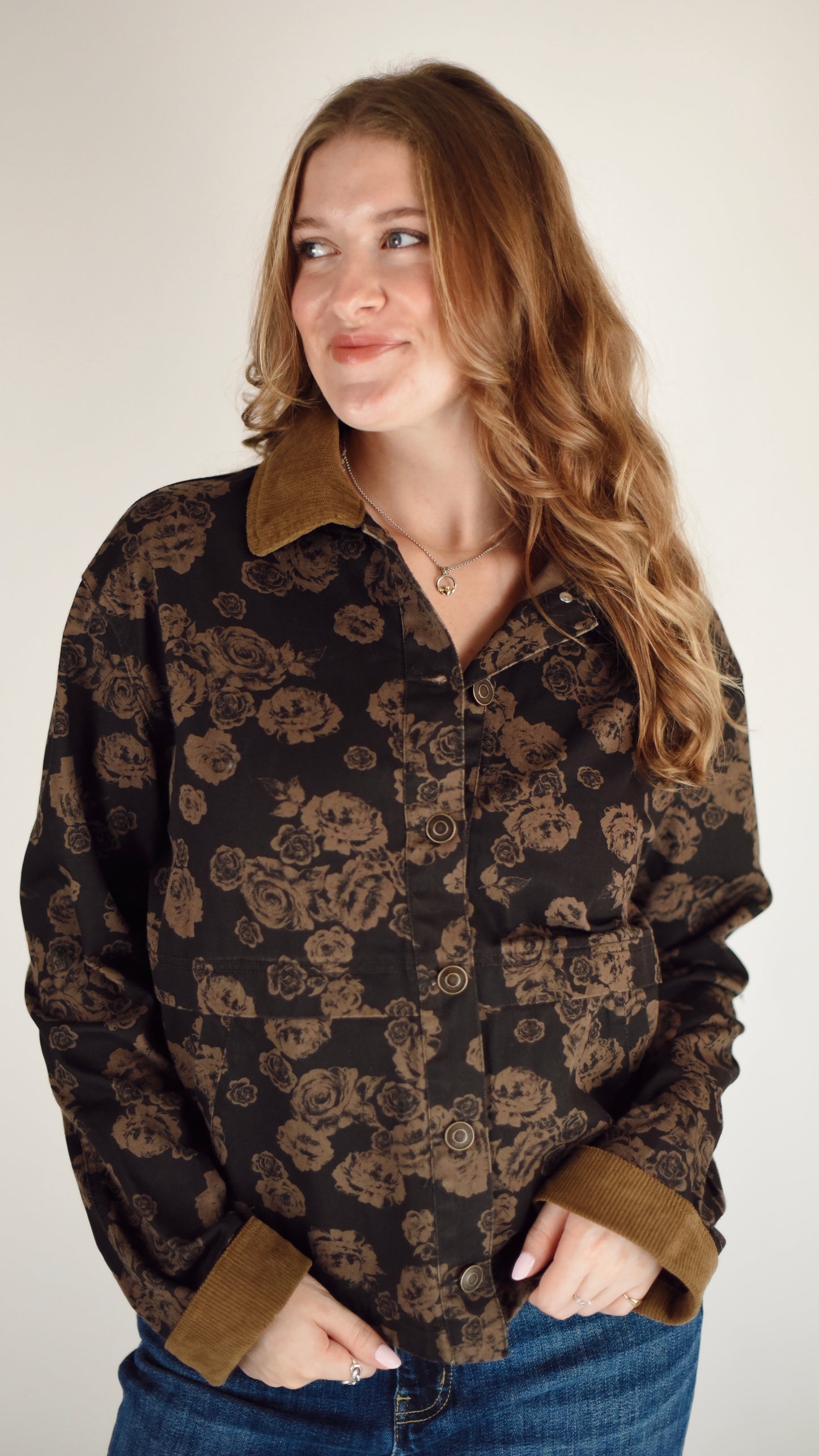 Brittany Floral Denim Jacket