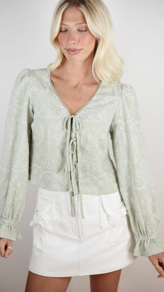 Mavis Green Top