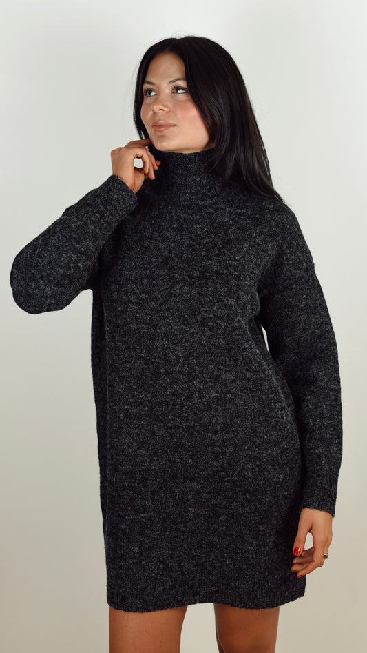 Hailey Black Sweater Dress