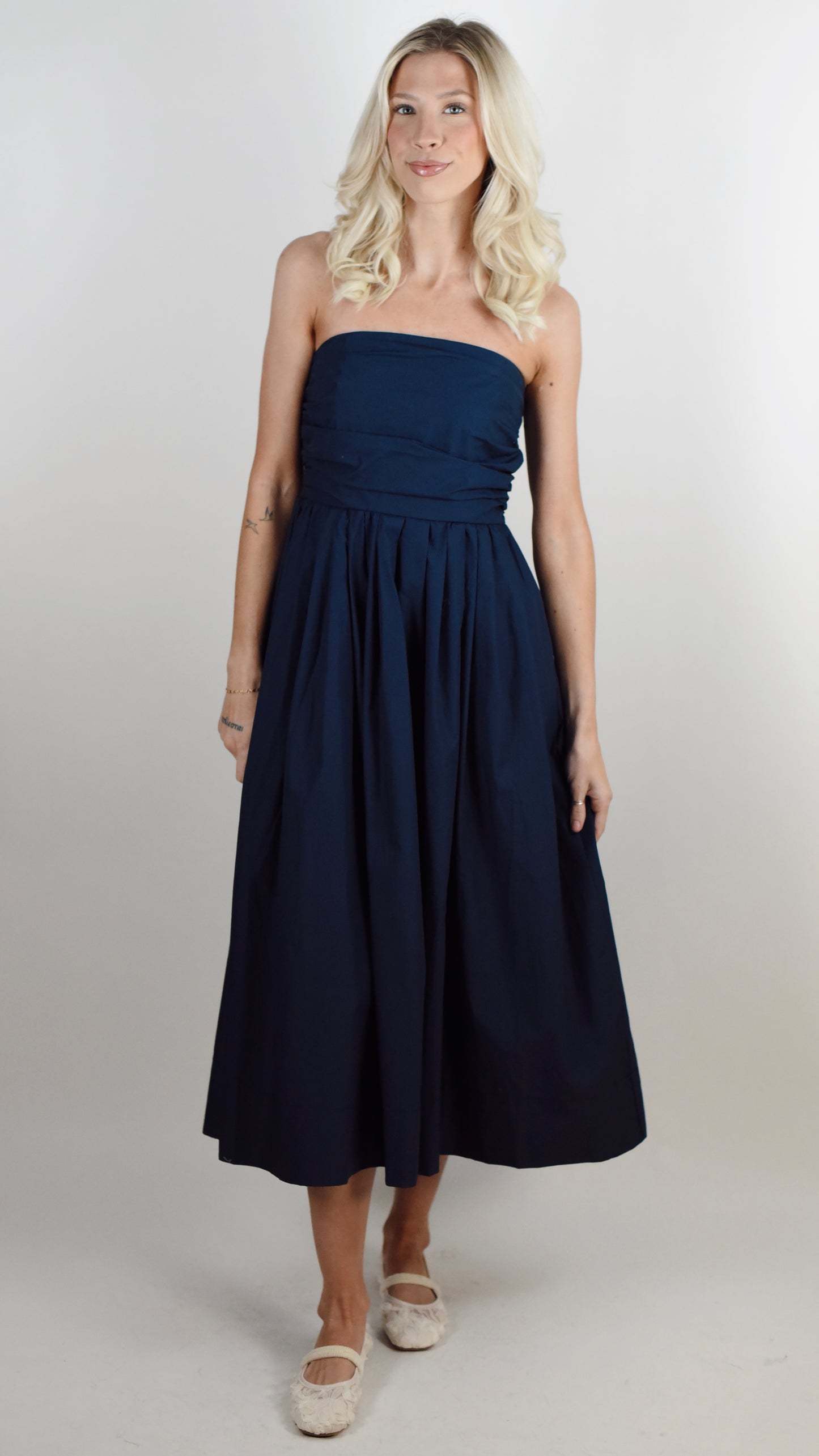 Martha Navy Dress