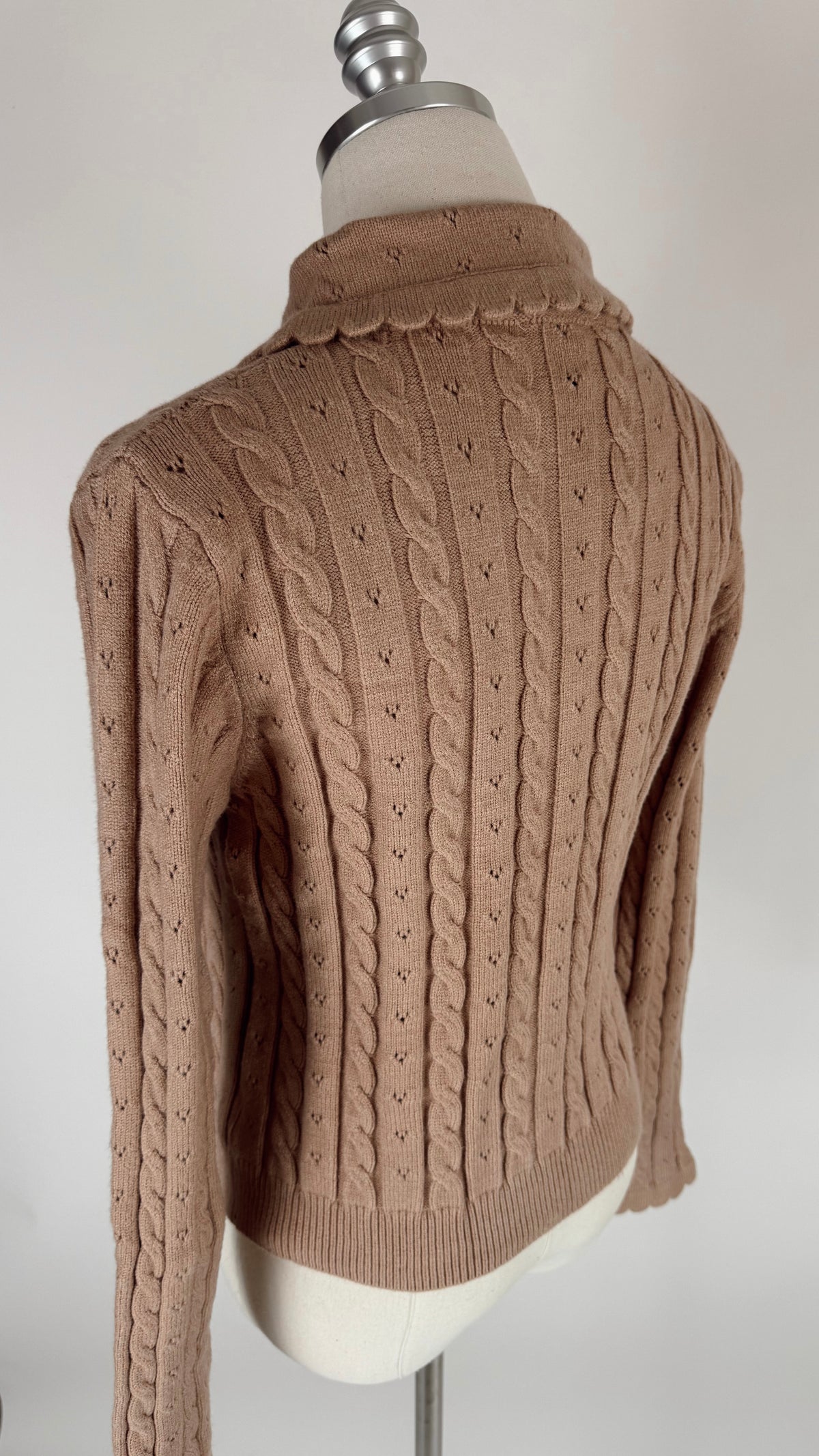 Martha Taupe Knit Cardigan