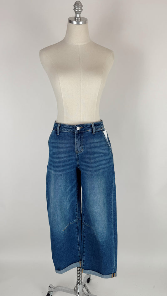 Gladys Cuffed Barrel Jean
