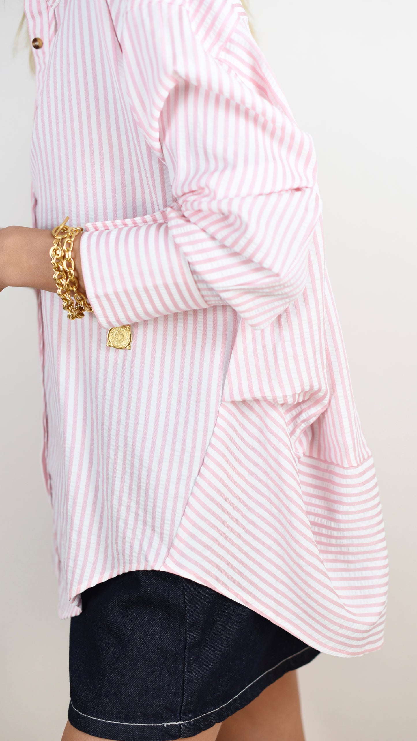 Anna Pink Button Down
