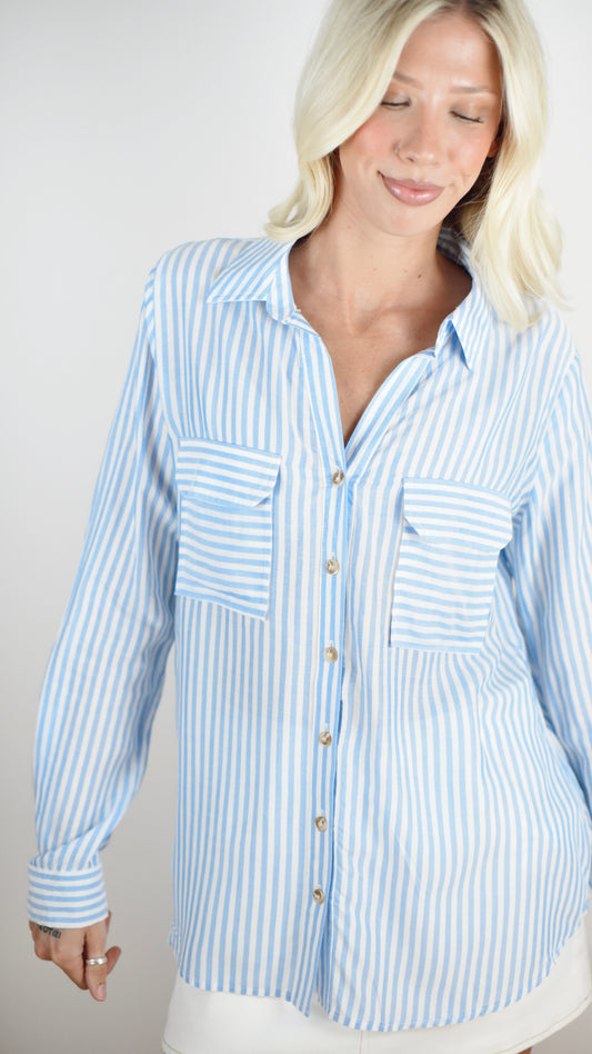 Clara Blue Top