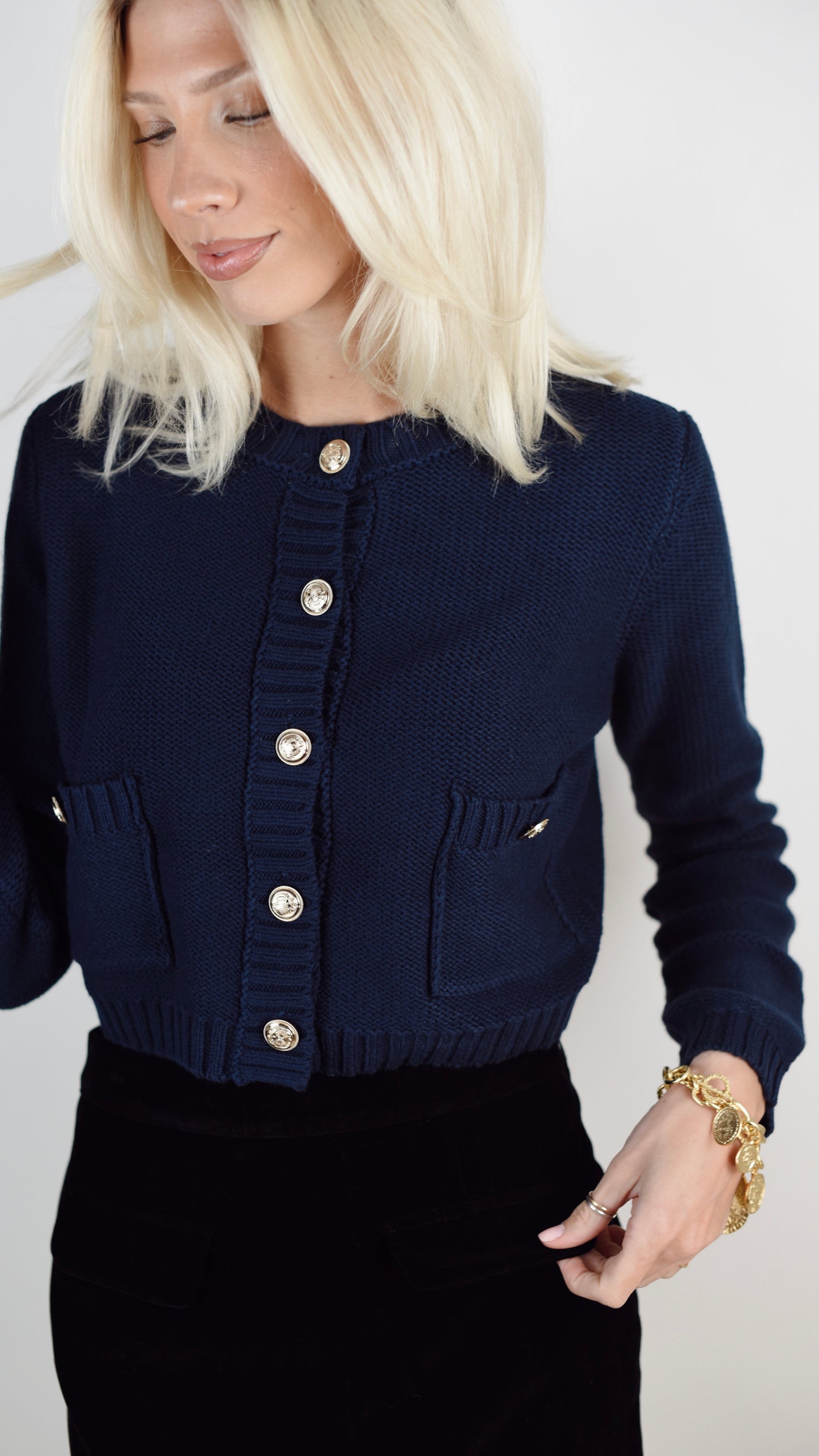 Blair Navy Sweater