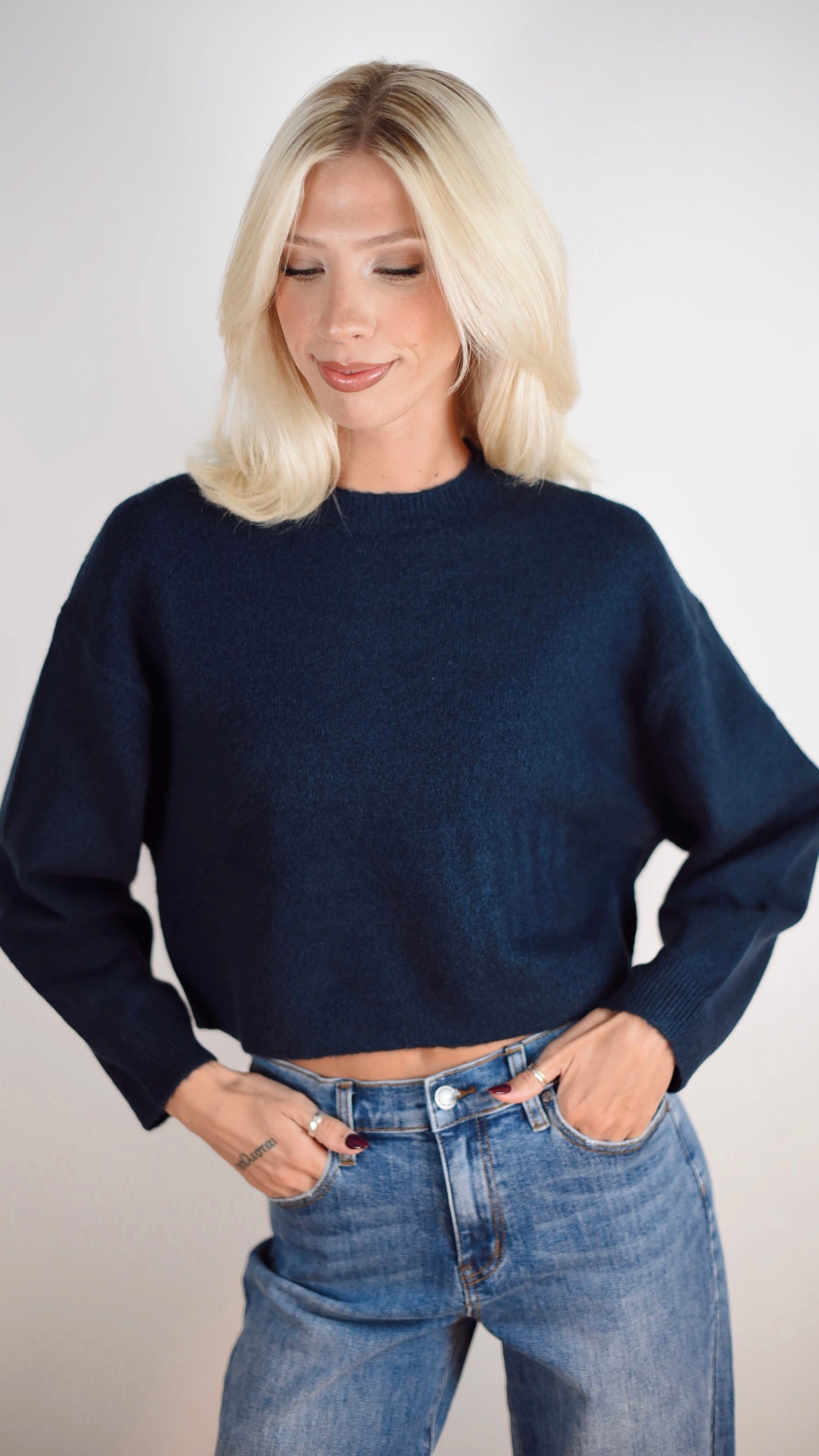 Margret Navy Sweater