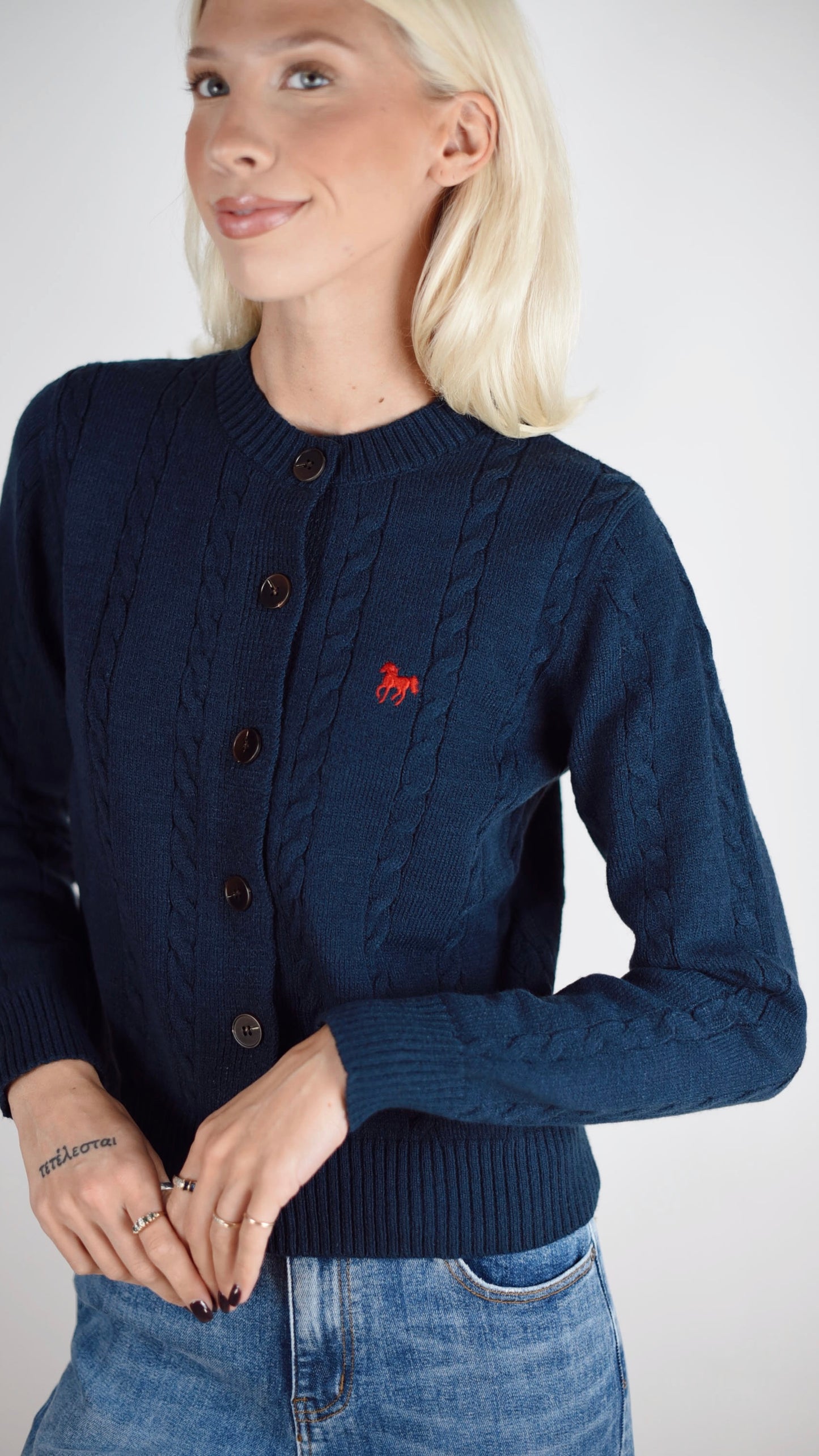 Ruth Navy Sweater