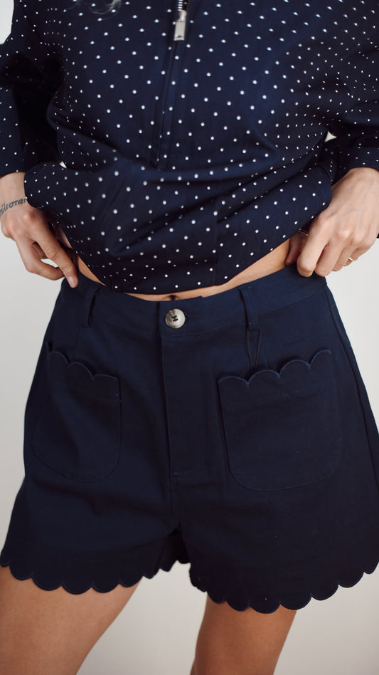 Maddy Navy Shorts