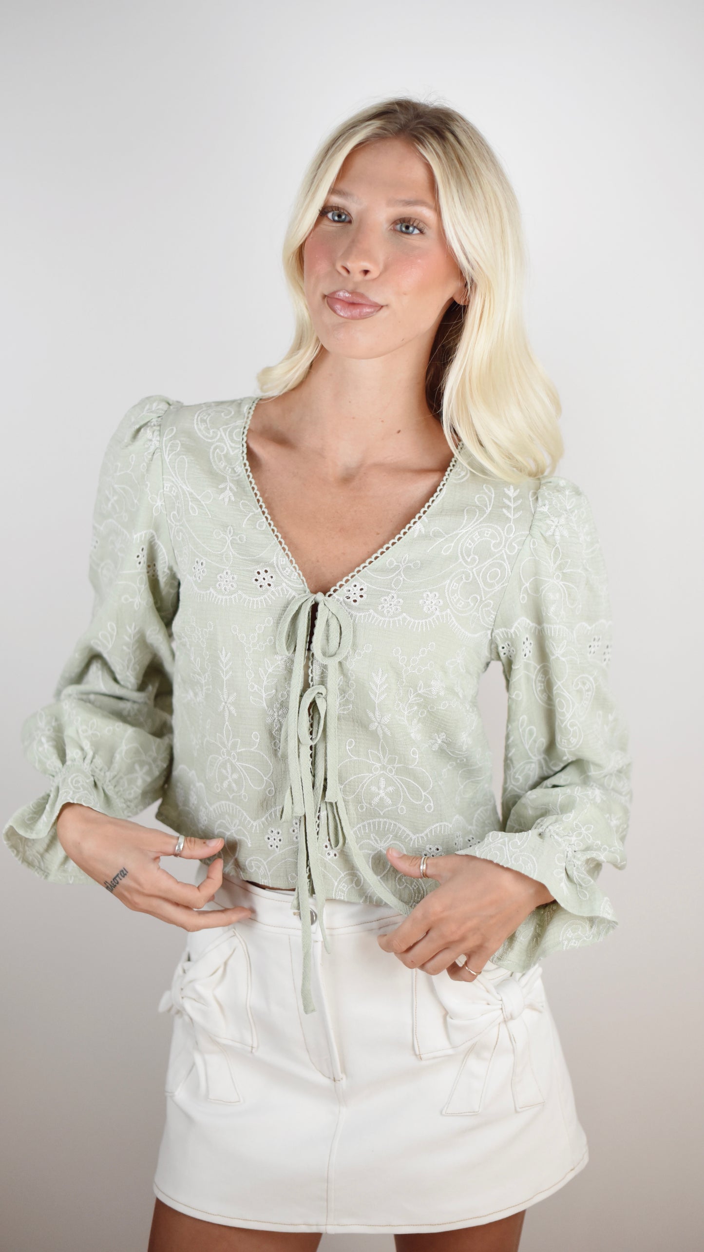 Mavis Green Top