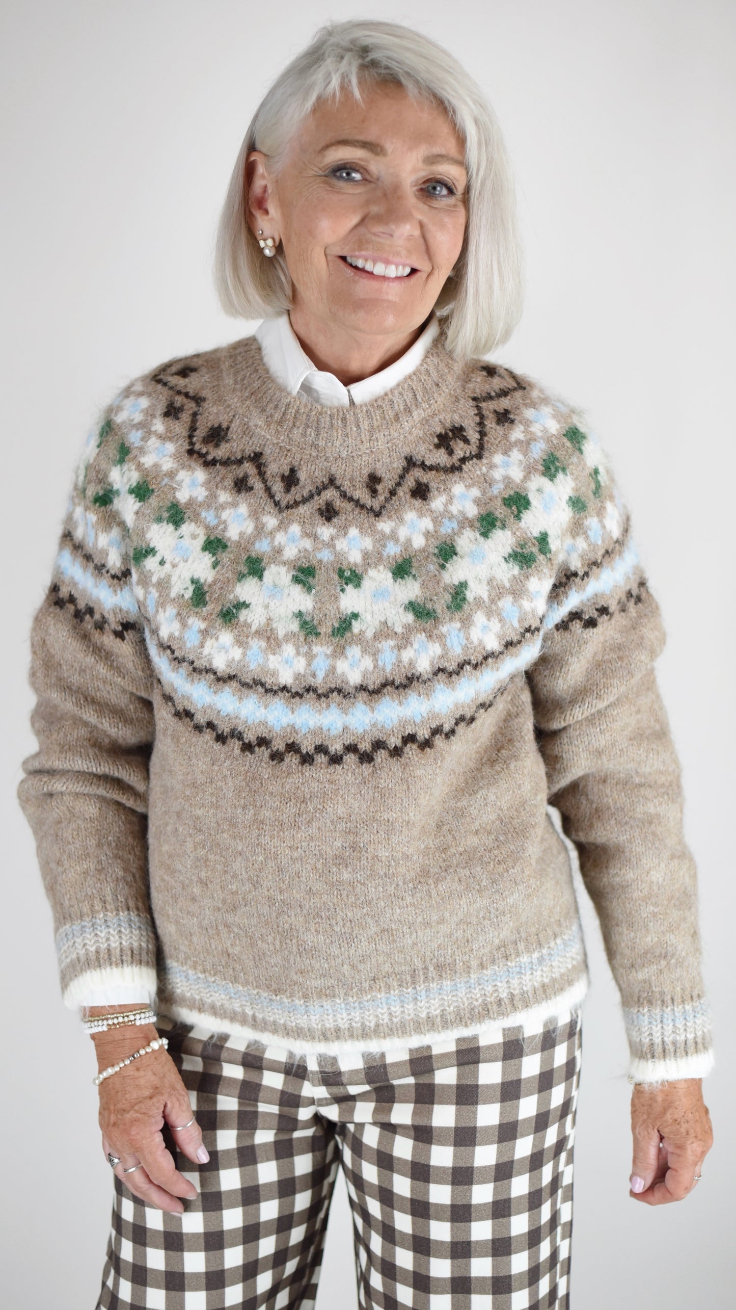 Cornelia Fairisle Knit Sweater