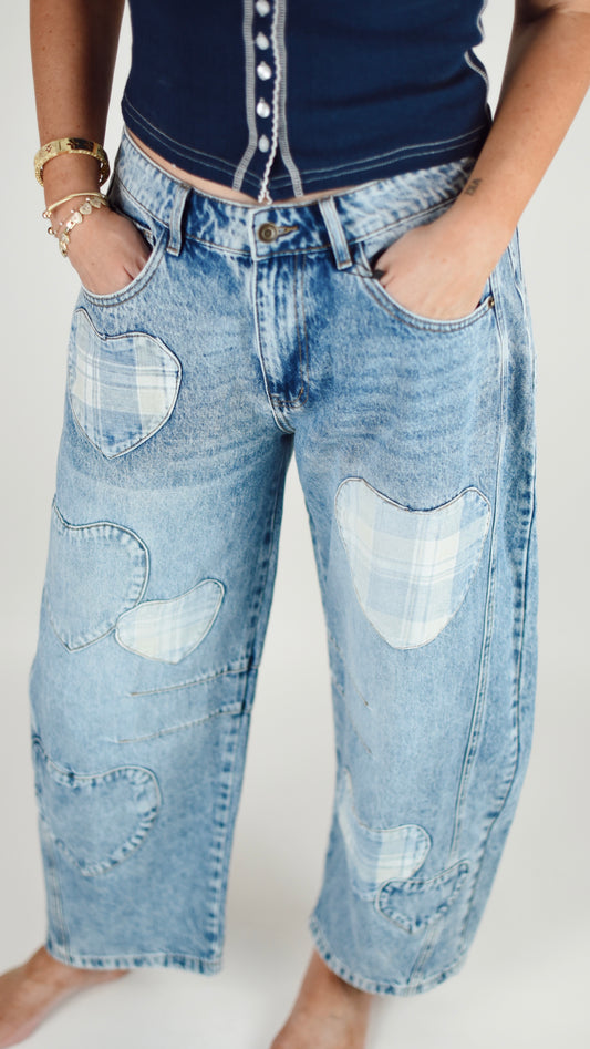 Eleanor Patch Barrel Jeans