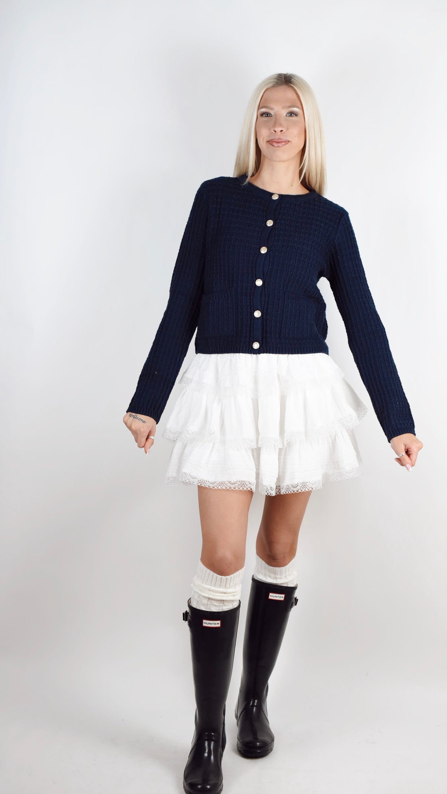 Dorthy Waffle Sweater