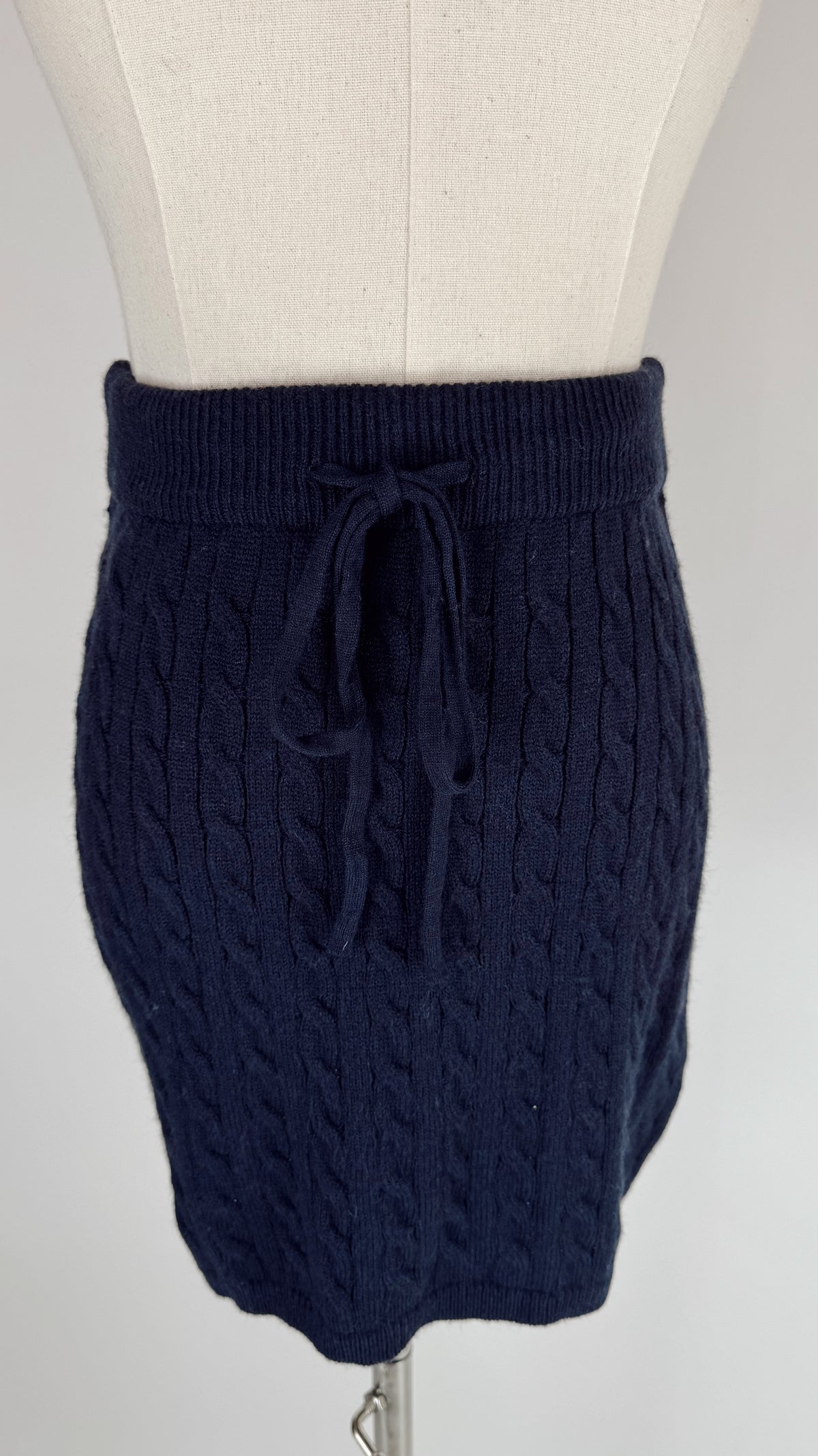 Lucy Navy Sweater Skirt Set
