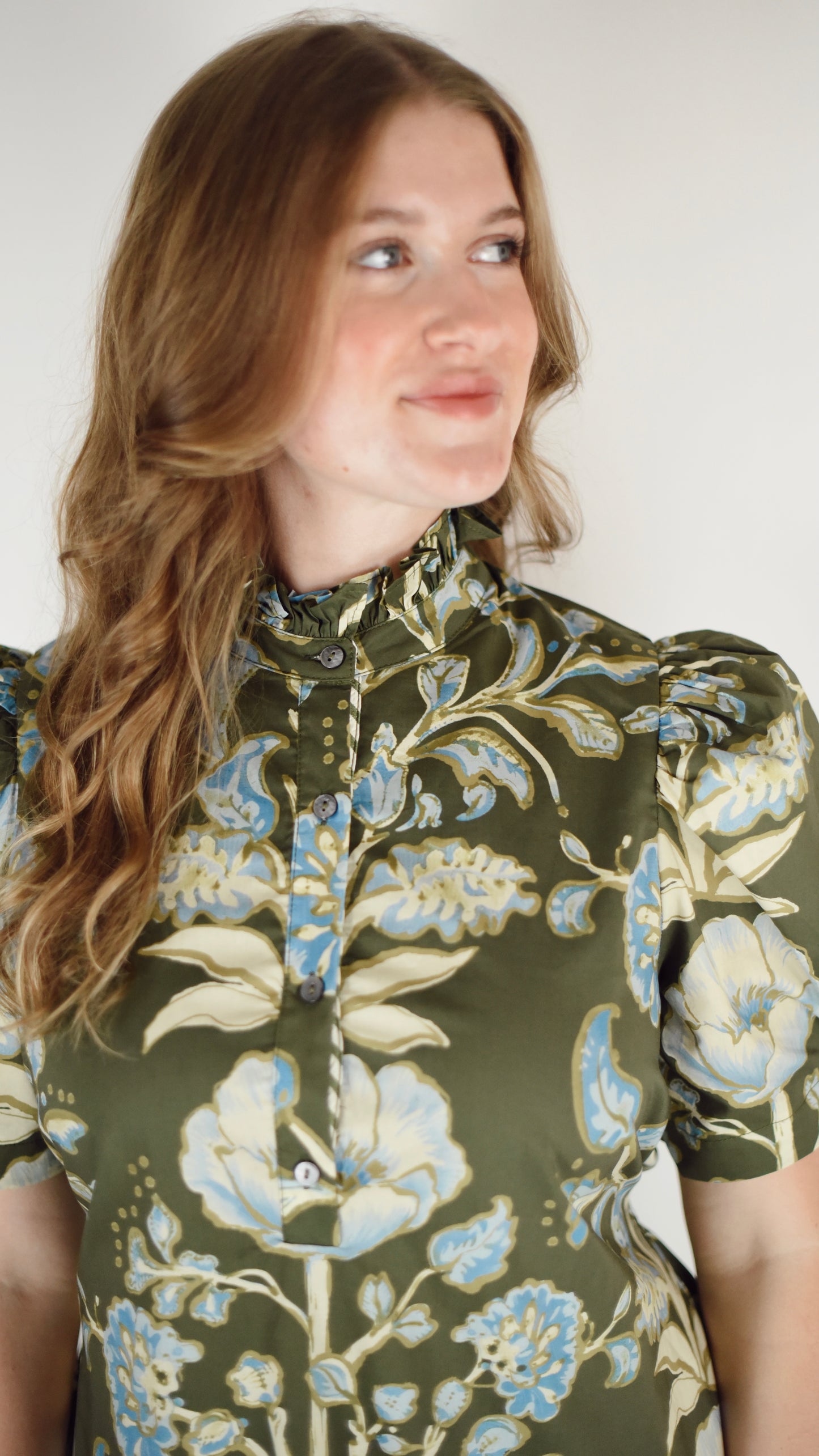 Janet Olive Floral Dress