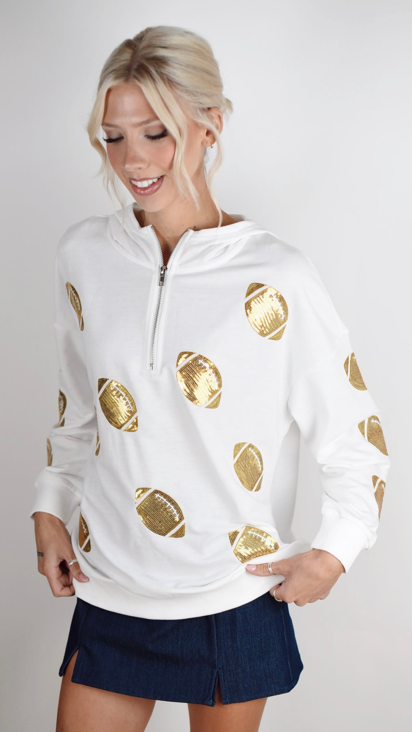 Bridget White Hoodie