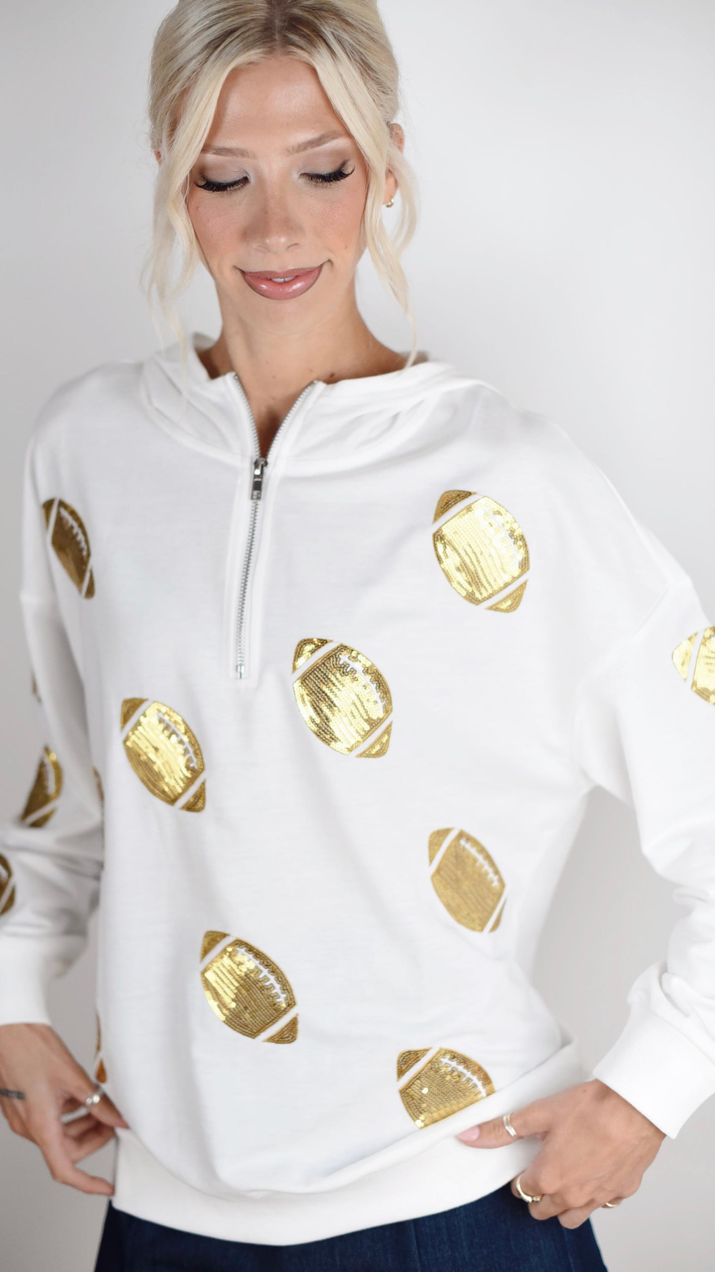 Bridget White Hoodie
