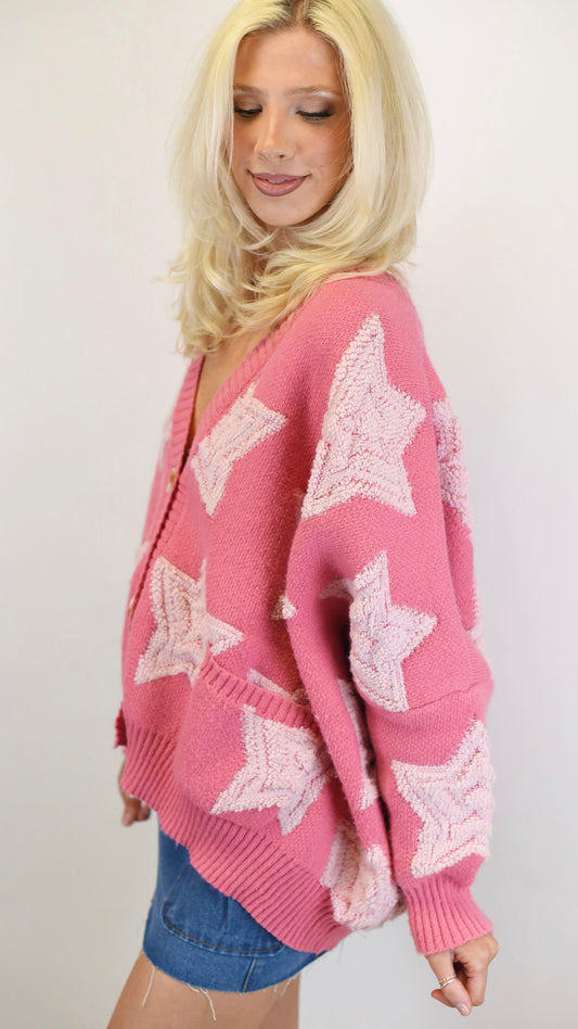 Savannah Pink Star Sweater