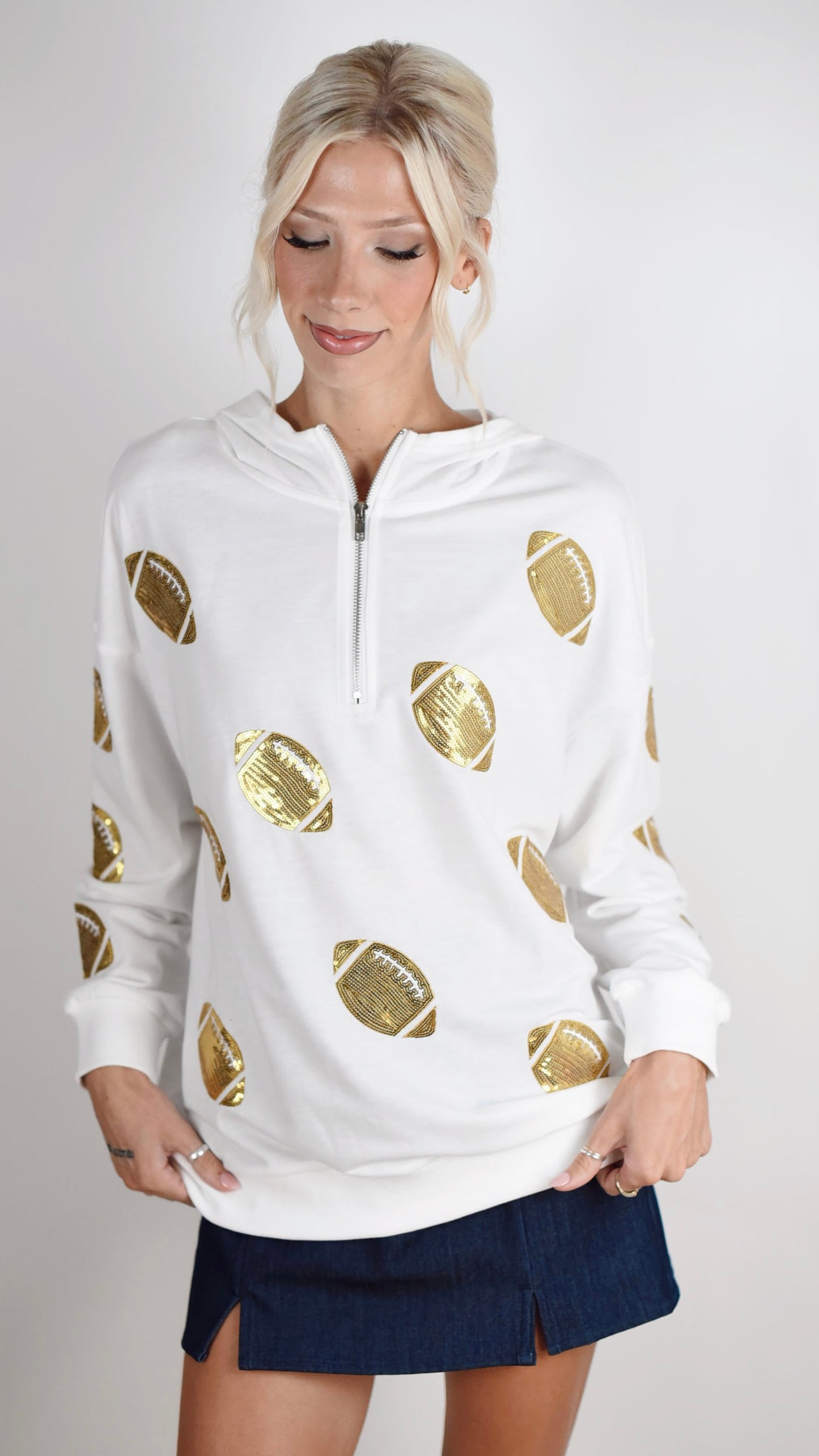 Bridget White Hoodie
