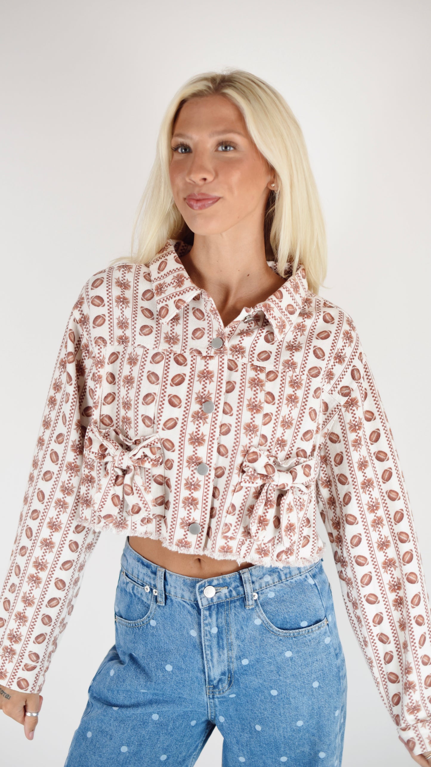 Sydney Football Bow Cropped Jacket