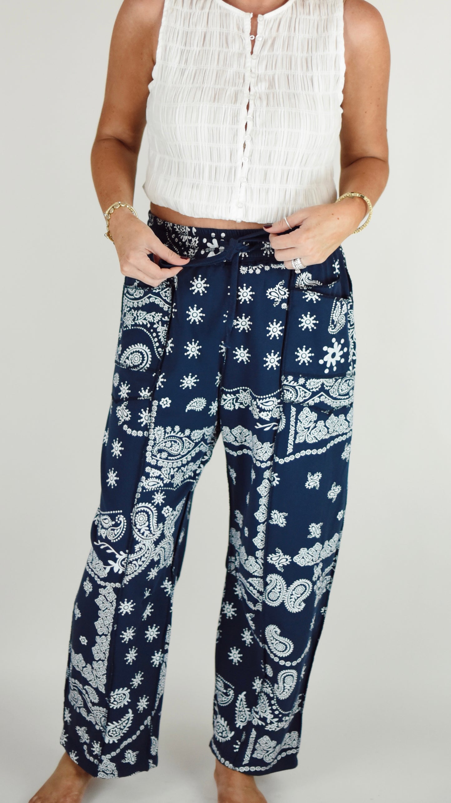 Bethany Bandana Barrel Pant