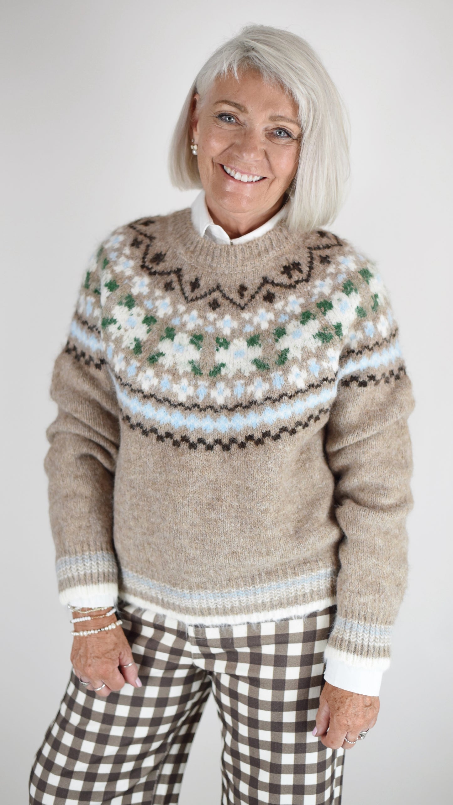 Cornelia Fairisle Knit Sweater
