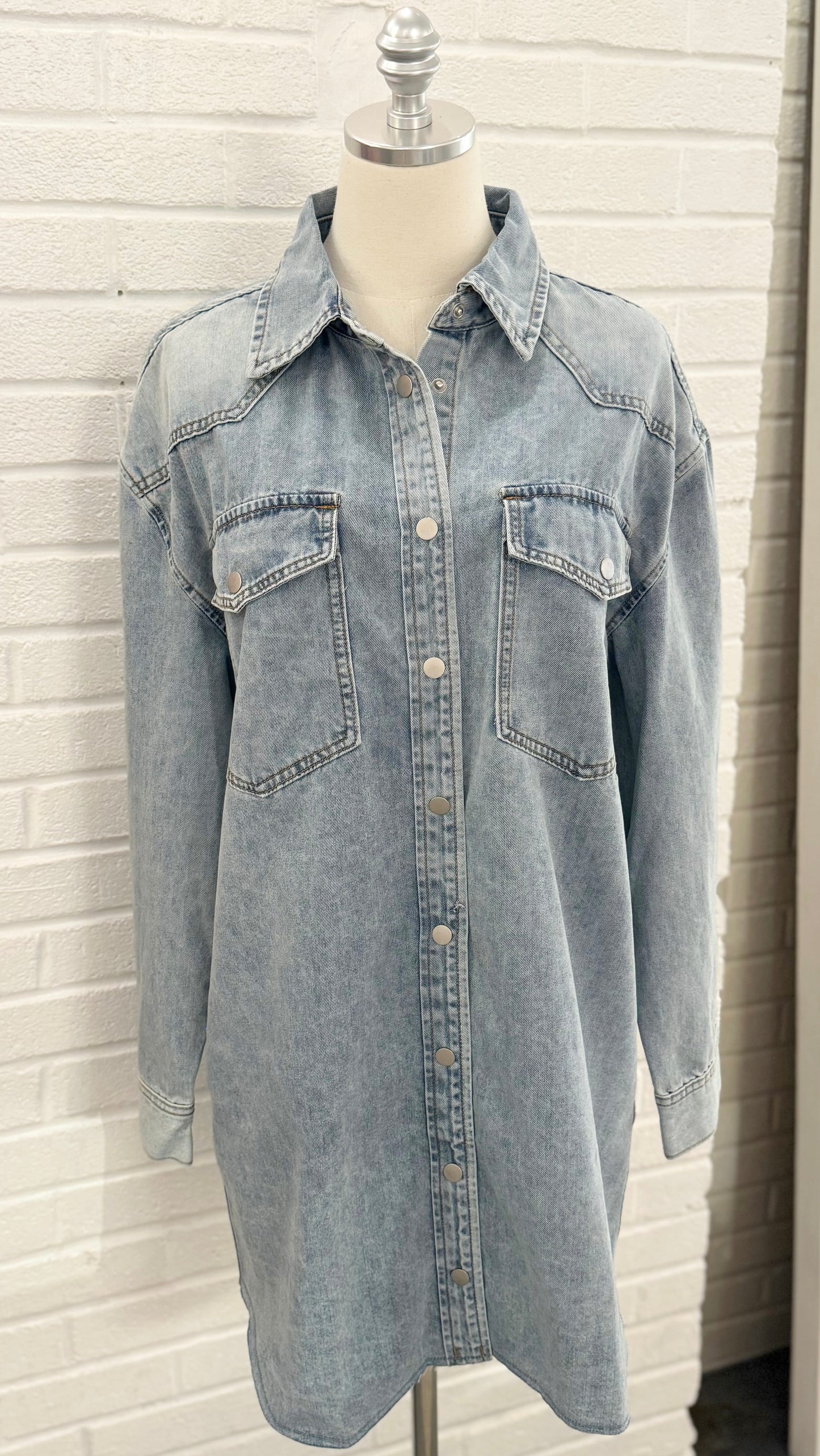 Annnalise Denim Shirt Dress