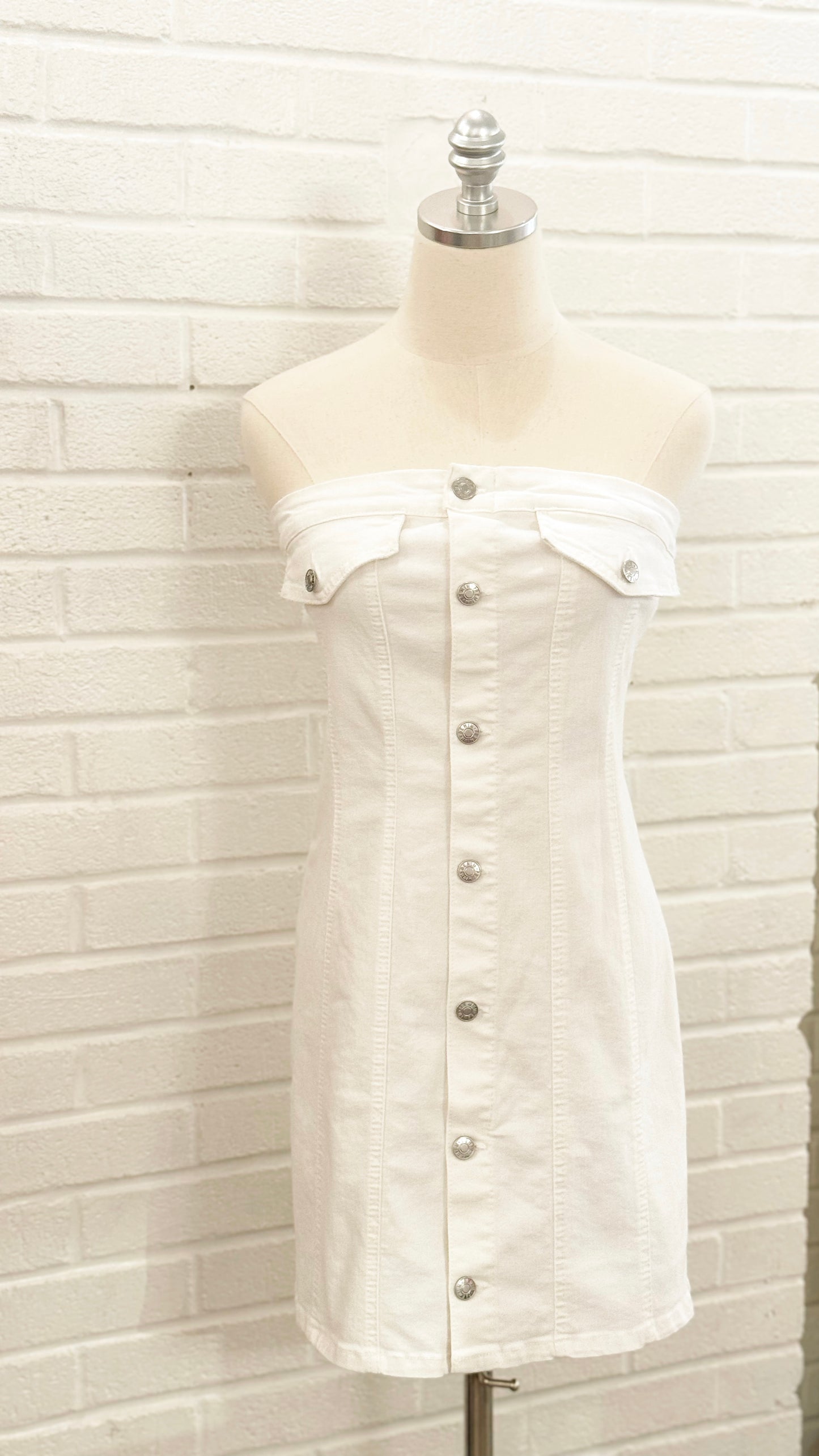 Lorelai White Denim Dress