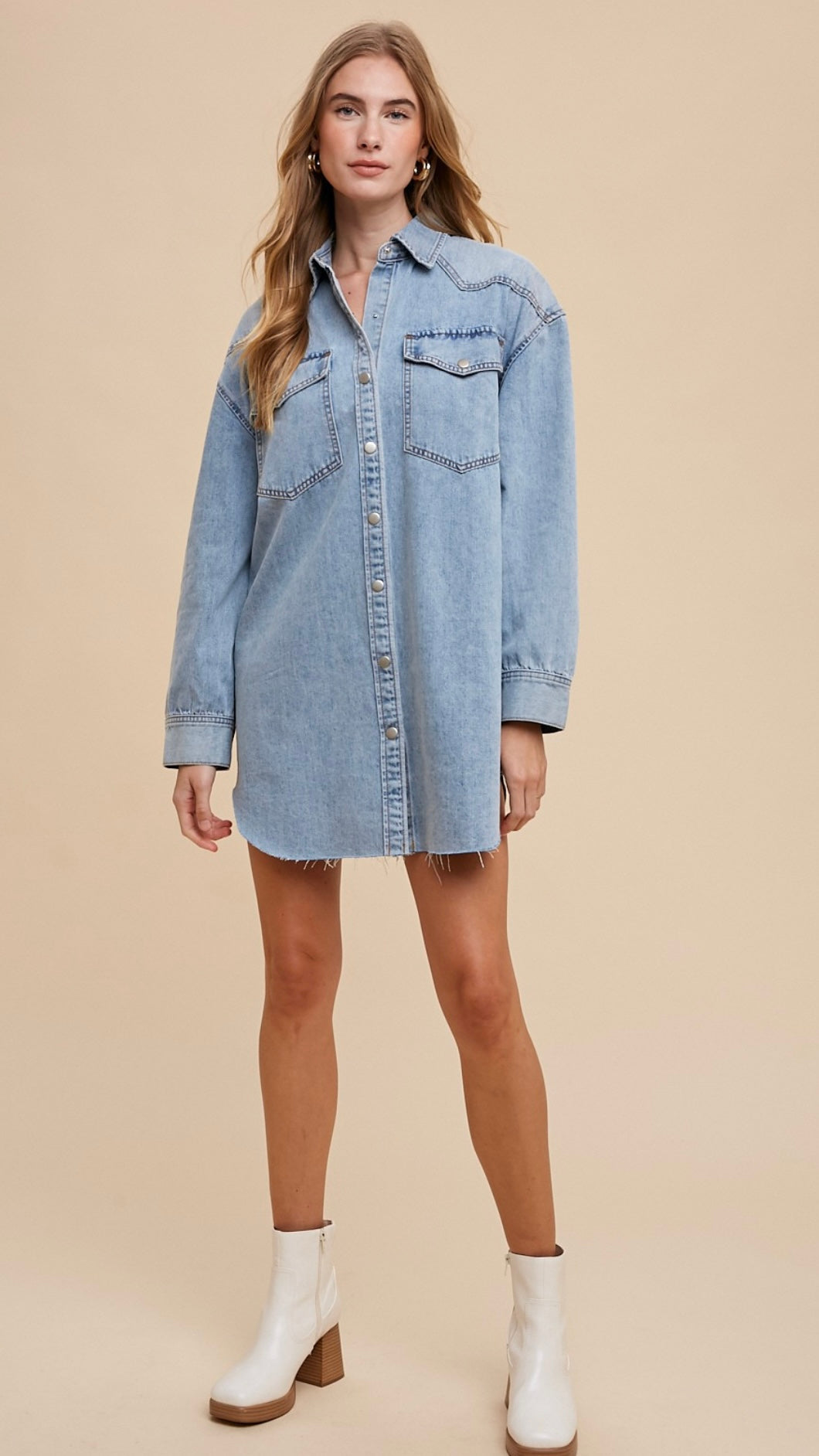 Annnalise Denim Shirt Dress