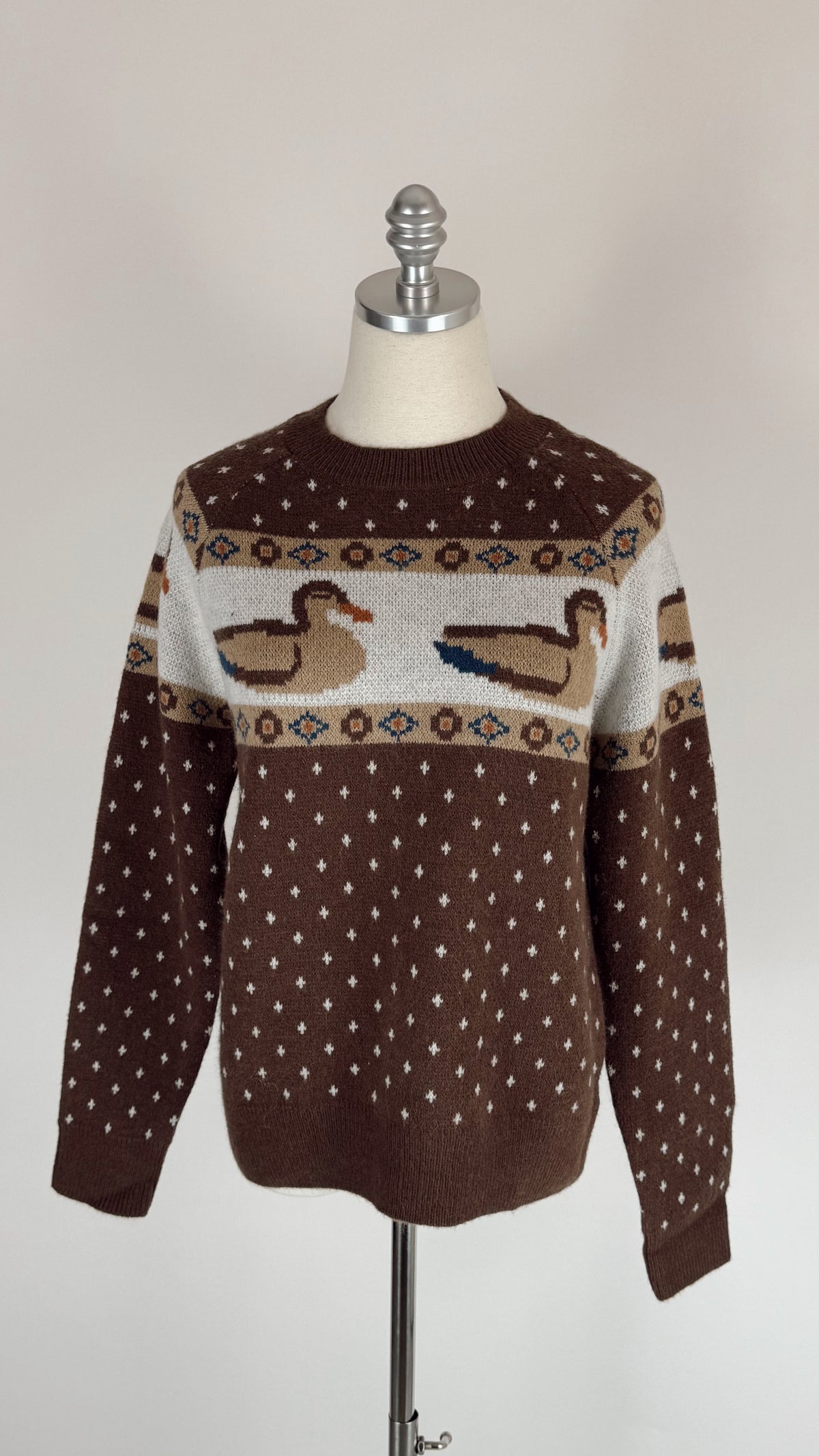 Dorthy Chocolate Duck Sweater