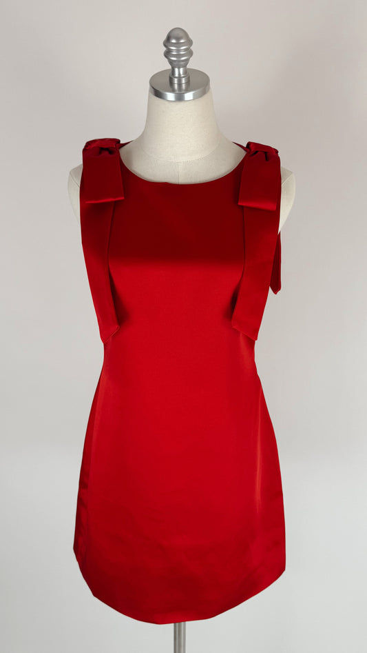 Miranda Ruby Bow Mini Dress