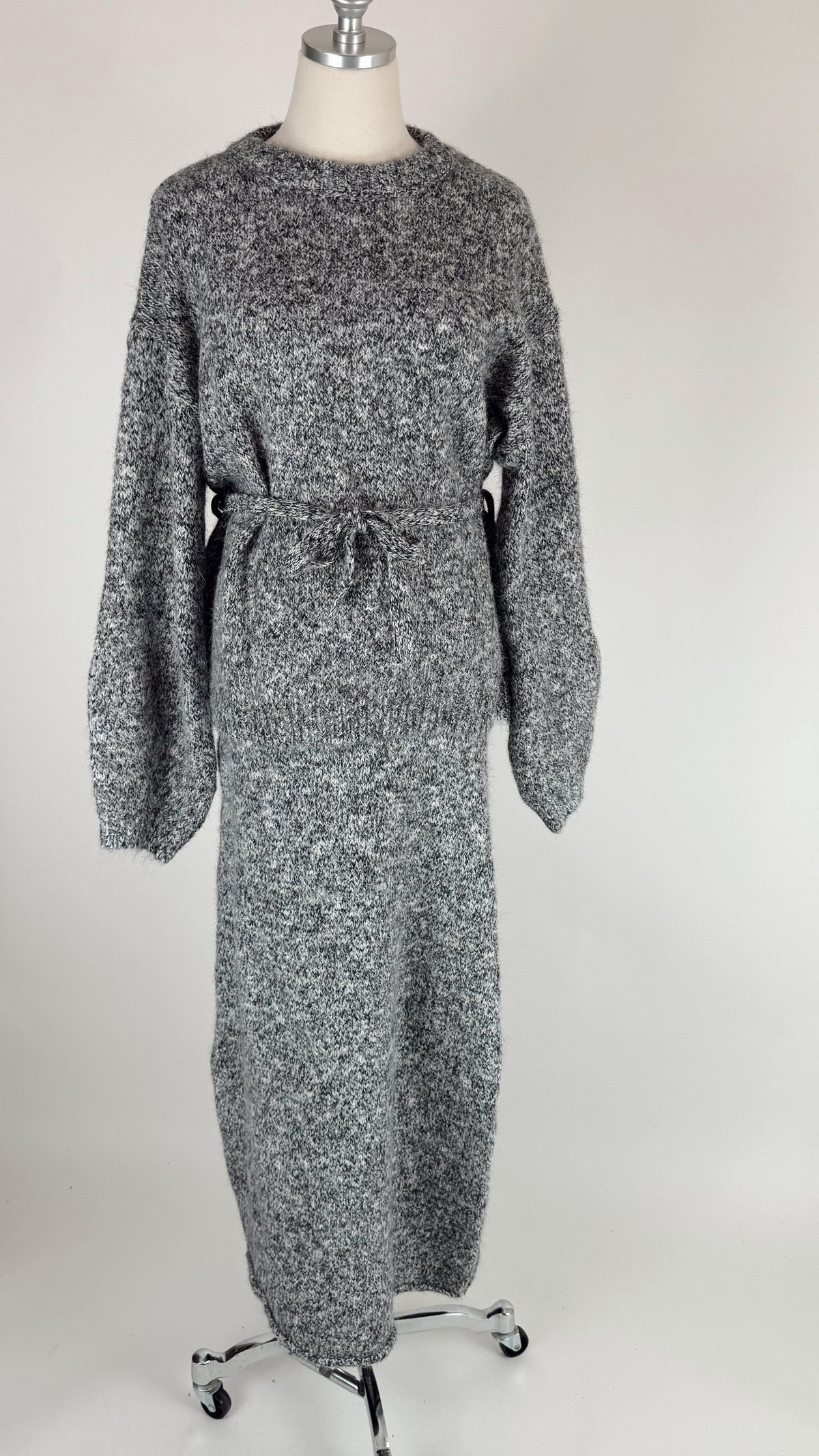 Flora Grey Sweater Set