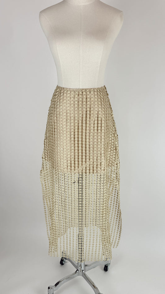 Sabrina Gold Woven Skirt