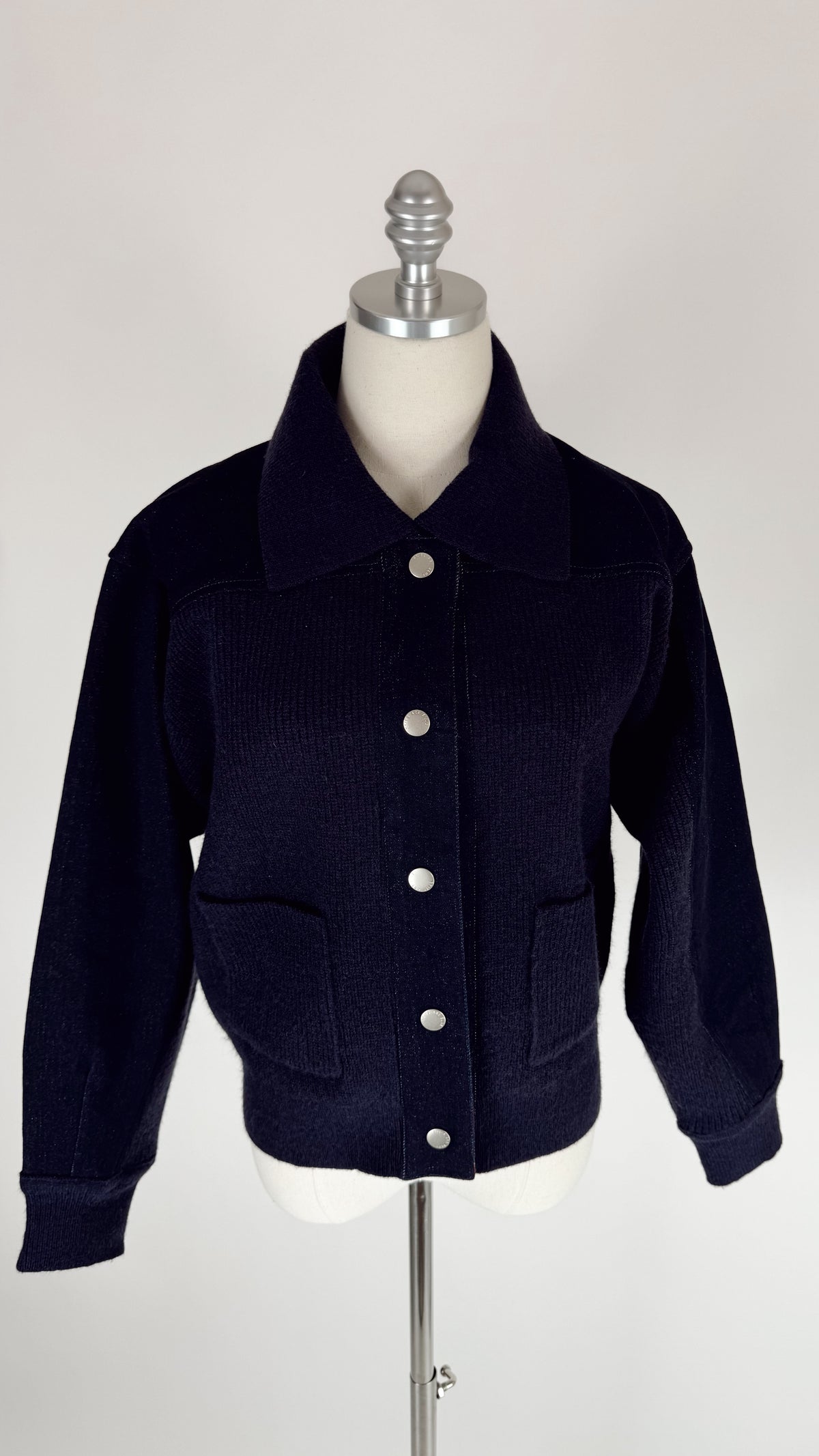 Mara Navy Sweater Denim Jacket